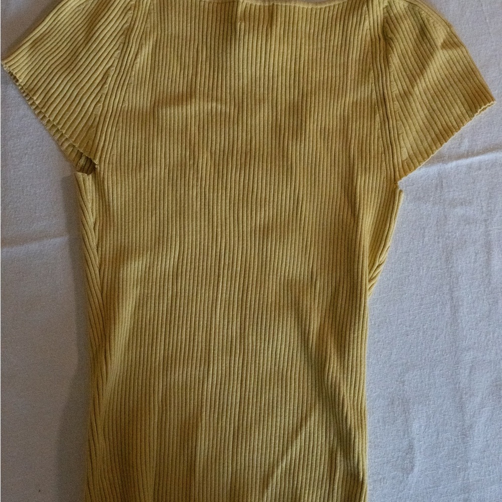 H&M Yellow Ribbed Top - Picture 3 of 3